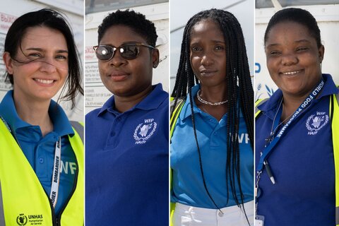 Quatre femmes font voler l’hélicoptère humanitaire du PAM en Haïti, allons à leur rencontre…